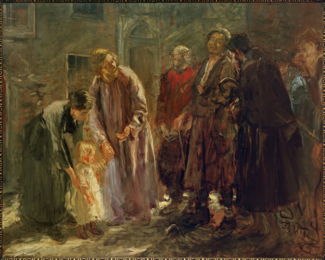 Jézus pedig gyermeket hívott... alkotó: Fritz von Uhde