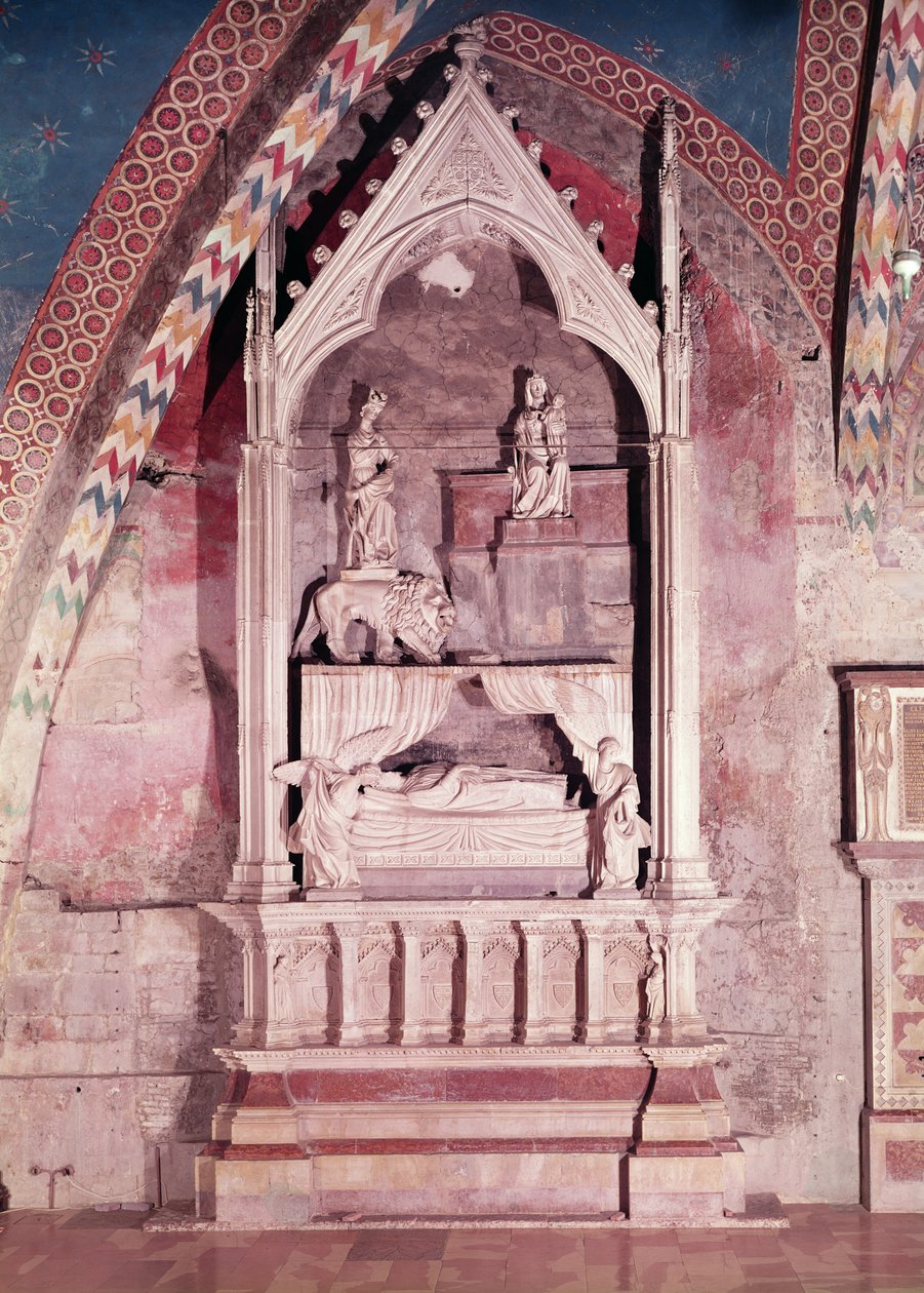 Ciprus és Jeruzsálem királynőjének síremléke, 1229 (márvány) alkotó: Fuccio Fiorentino