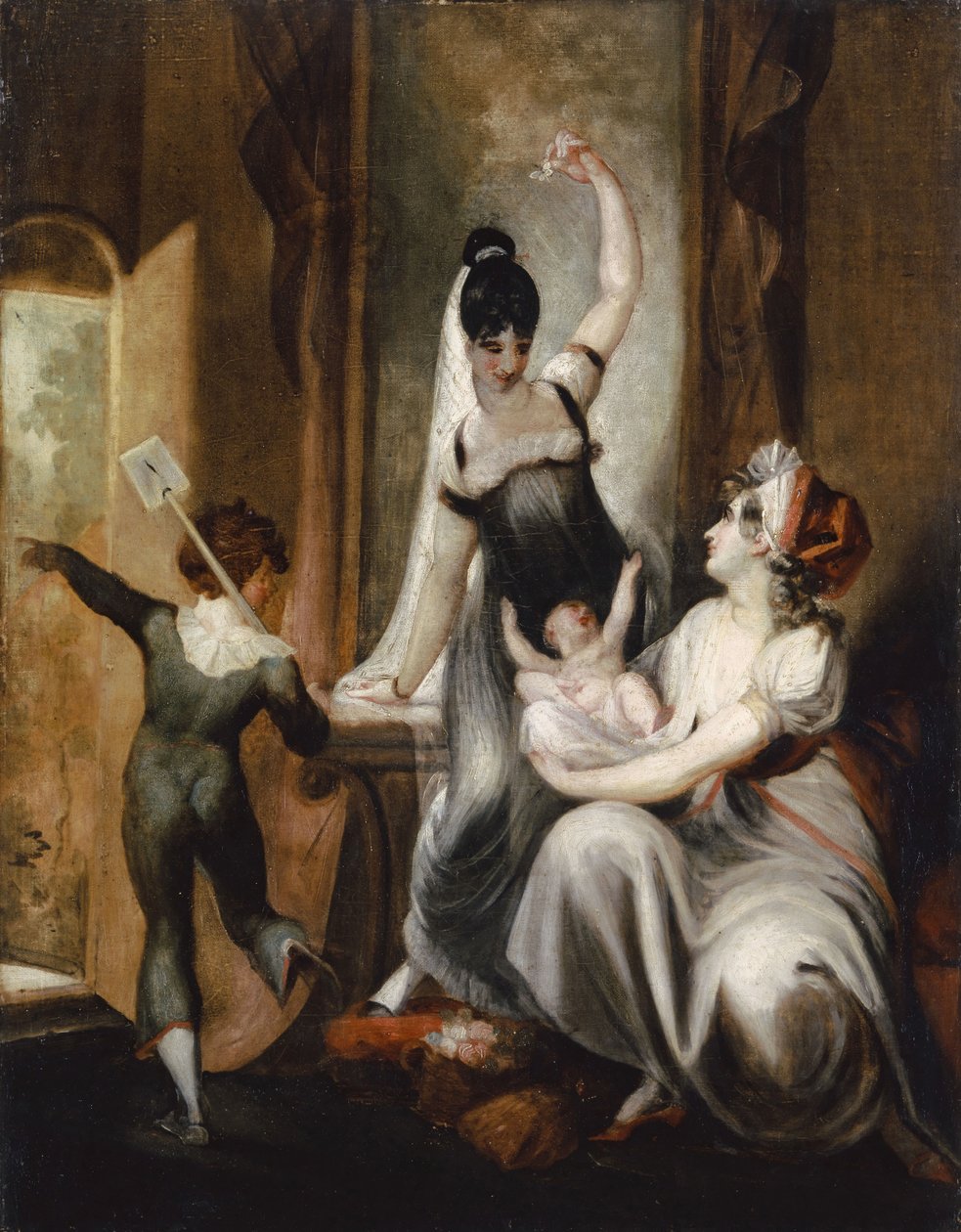 Egy anya családjával a vidéken, 1806-1807. alkotó: Füssli