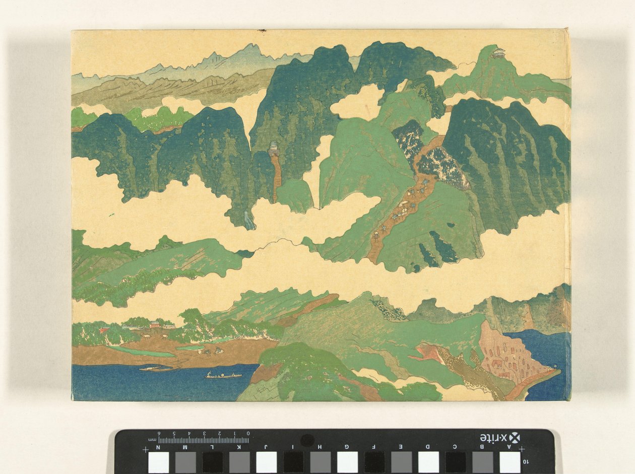 A Blue River rész Yosuko no maki (cím a tárgyon) alkotó: Fukuda Bisen