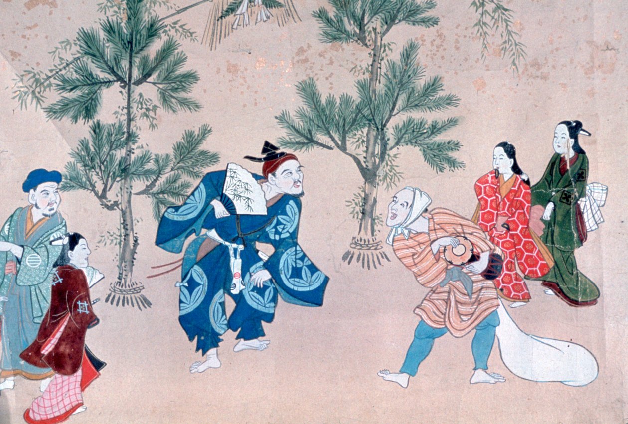 „Az év eseményei a lebegő világban”, 1695-1700 alkotó: Furuyama Moroshige