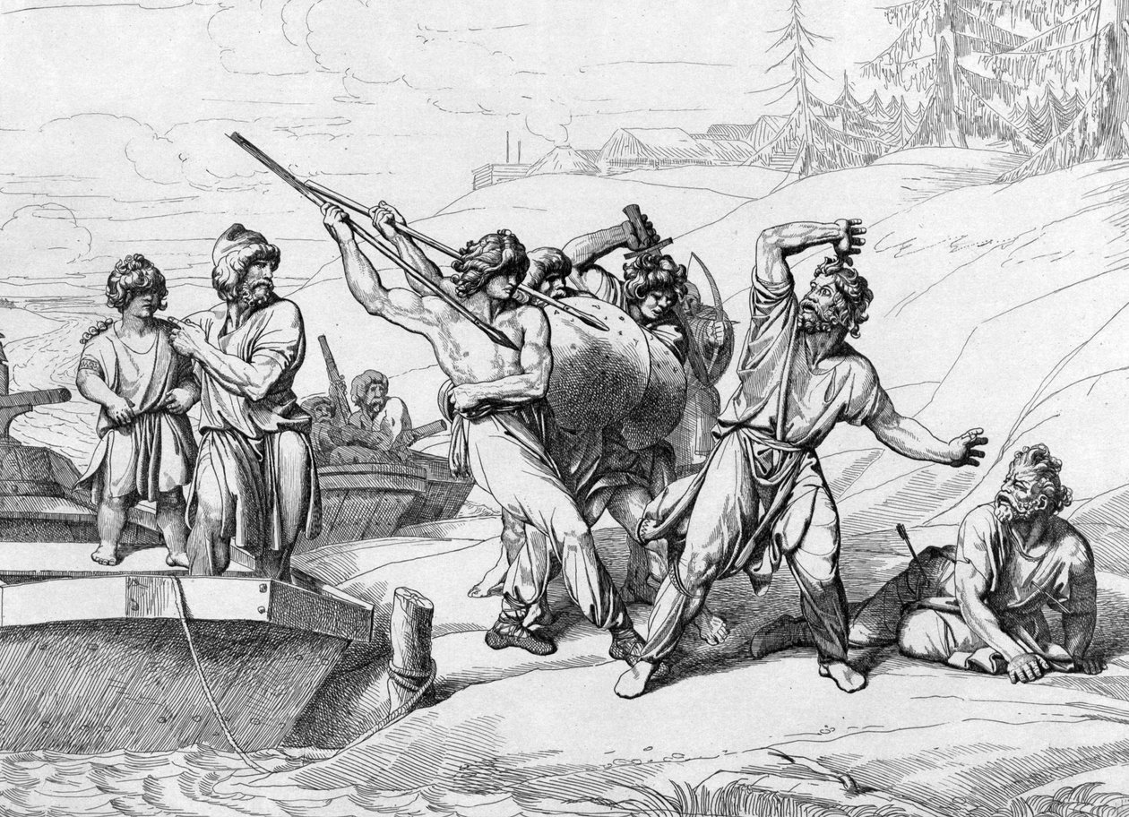 Askold és Dir halála, 1839 előtt alkotó: Fyodor Antonovich Bruni