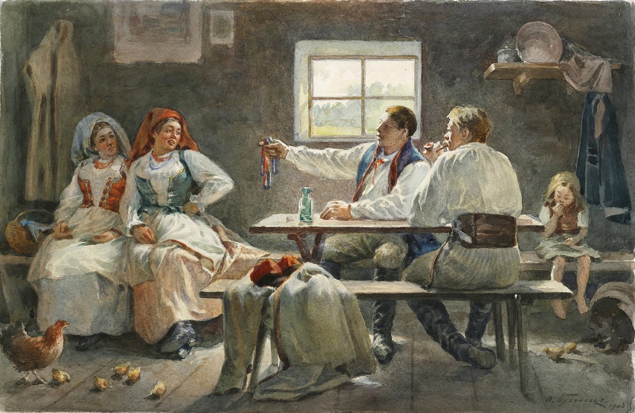 A csábító, 1903 alkotó: Fyodor Fyodorovich Buchholz