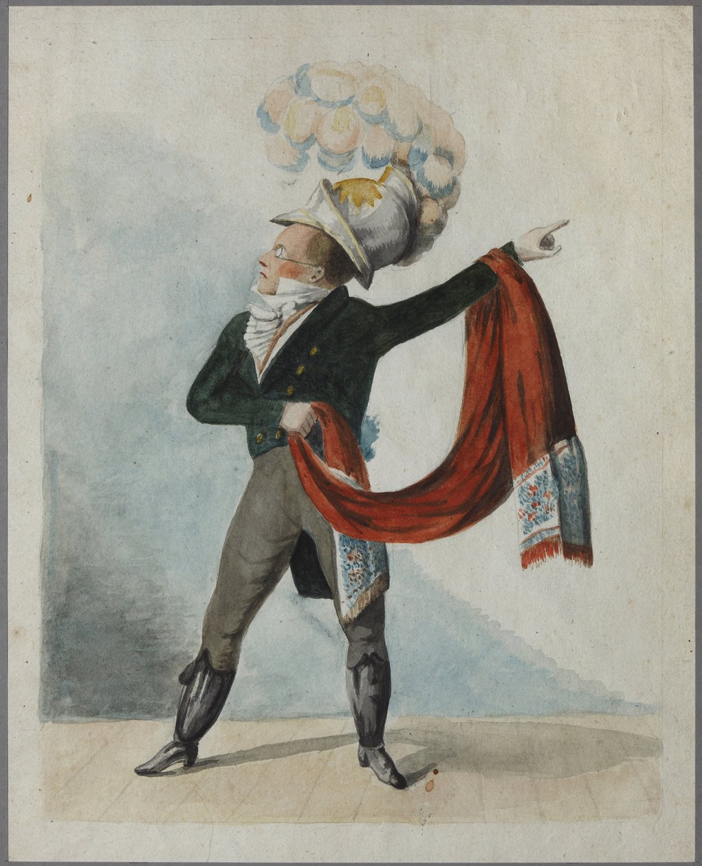Fjodor Fjodorovics Kokoskin (1773-1838) par Szotnyikov, Fjodor Grigorjevics (aktív 19. század eleje). Akvarell, papír, 19. század első negyede, State Museum of A.S. Puskin, Moszkva alkotó: Fyodor Grigoryevich Sotnikov
