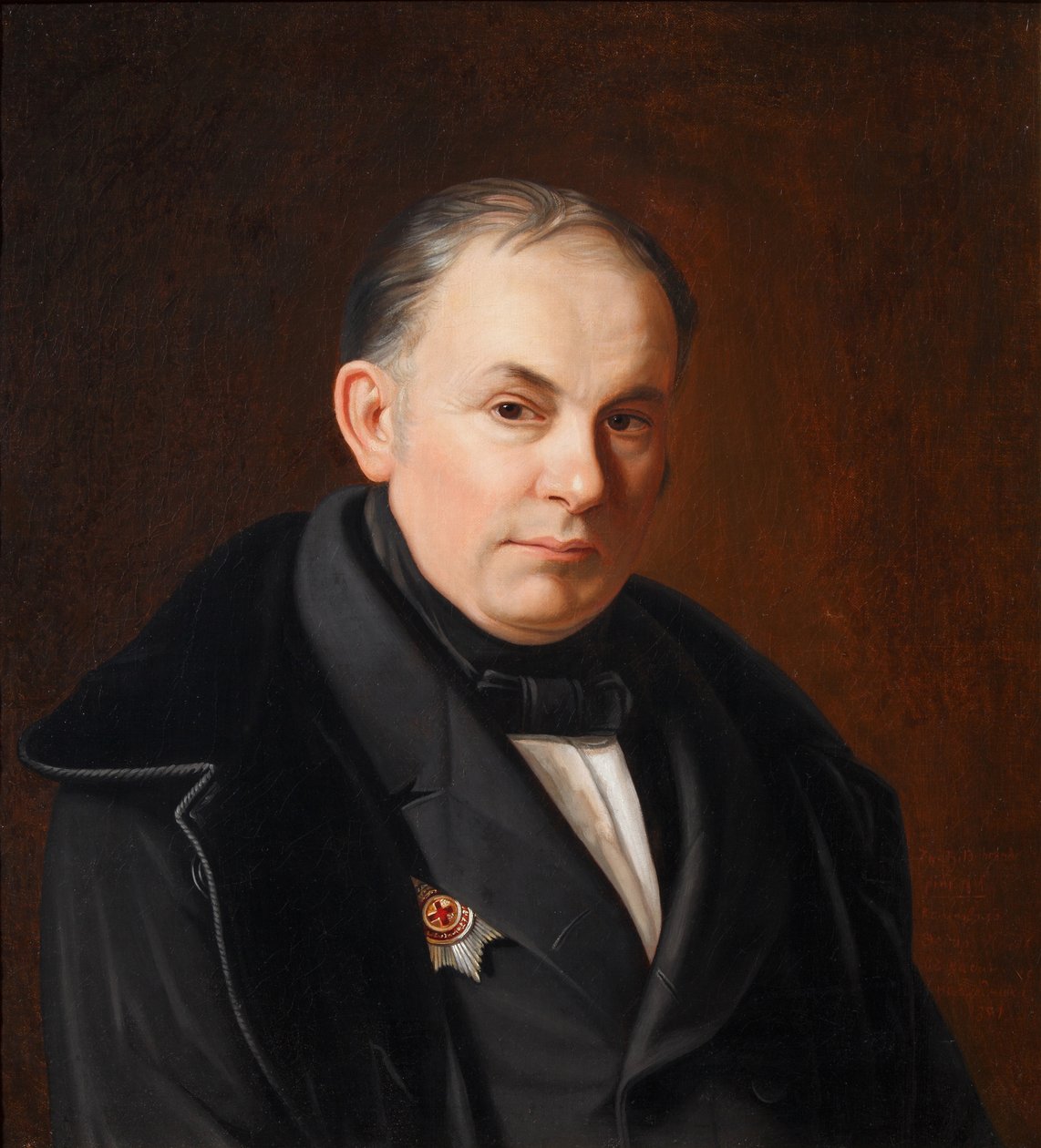 Vaszilij Zsukovszkij költő portréja 1783-1852, 1854 alkotó: Fyodor Ivanovich Igin