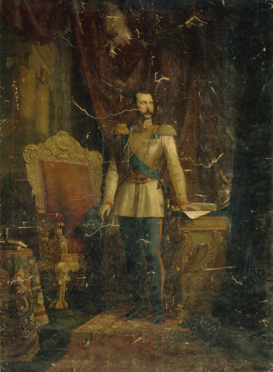 Sándor császár portréja 1818-1881, 1862 alkotó: Fyodor Martynovich Reichert