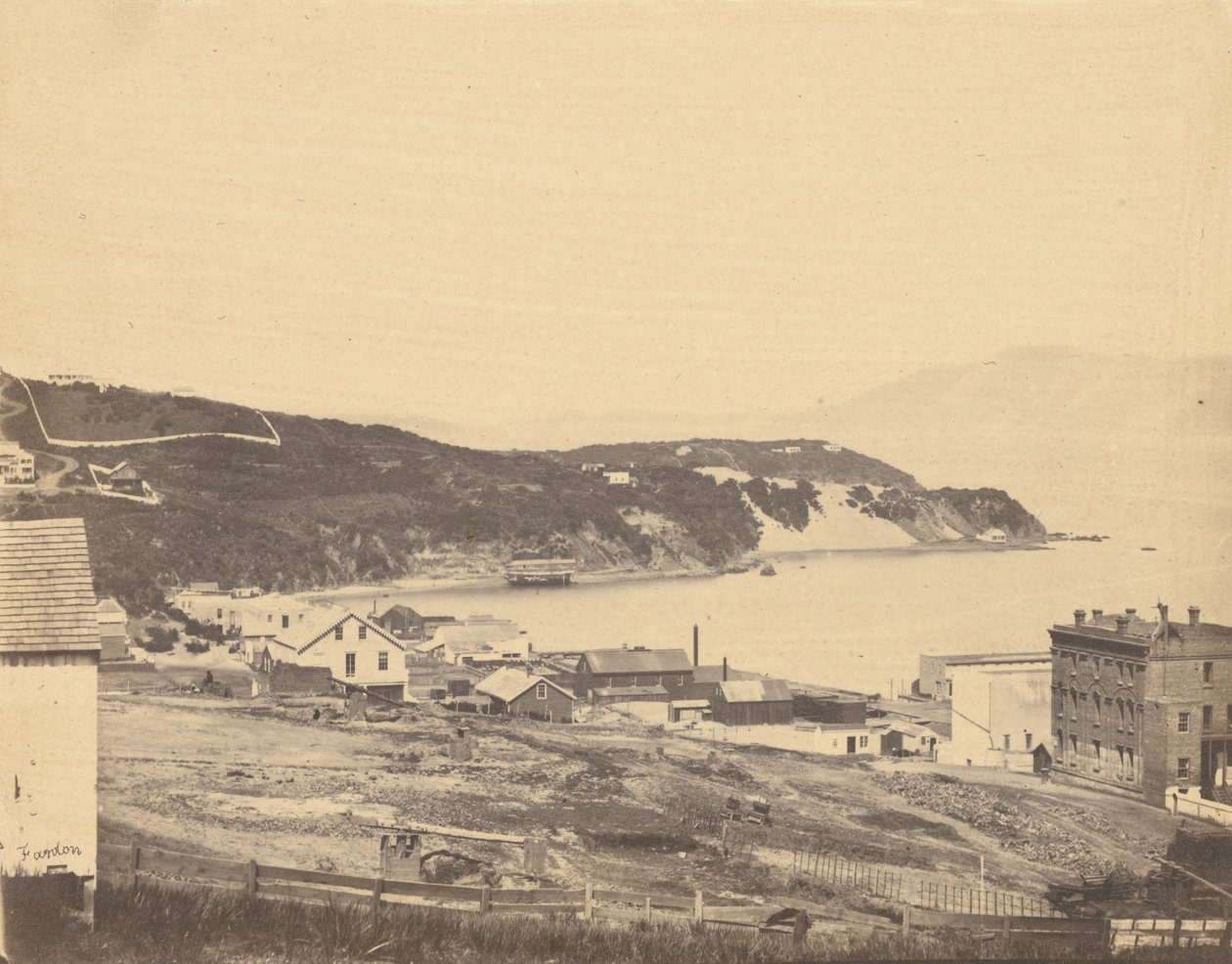 Kilátás a North Beach -re, a Telegraph Hill -ről alkotó: G. R. Fardon