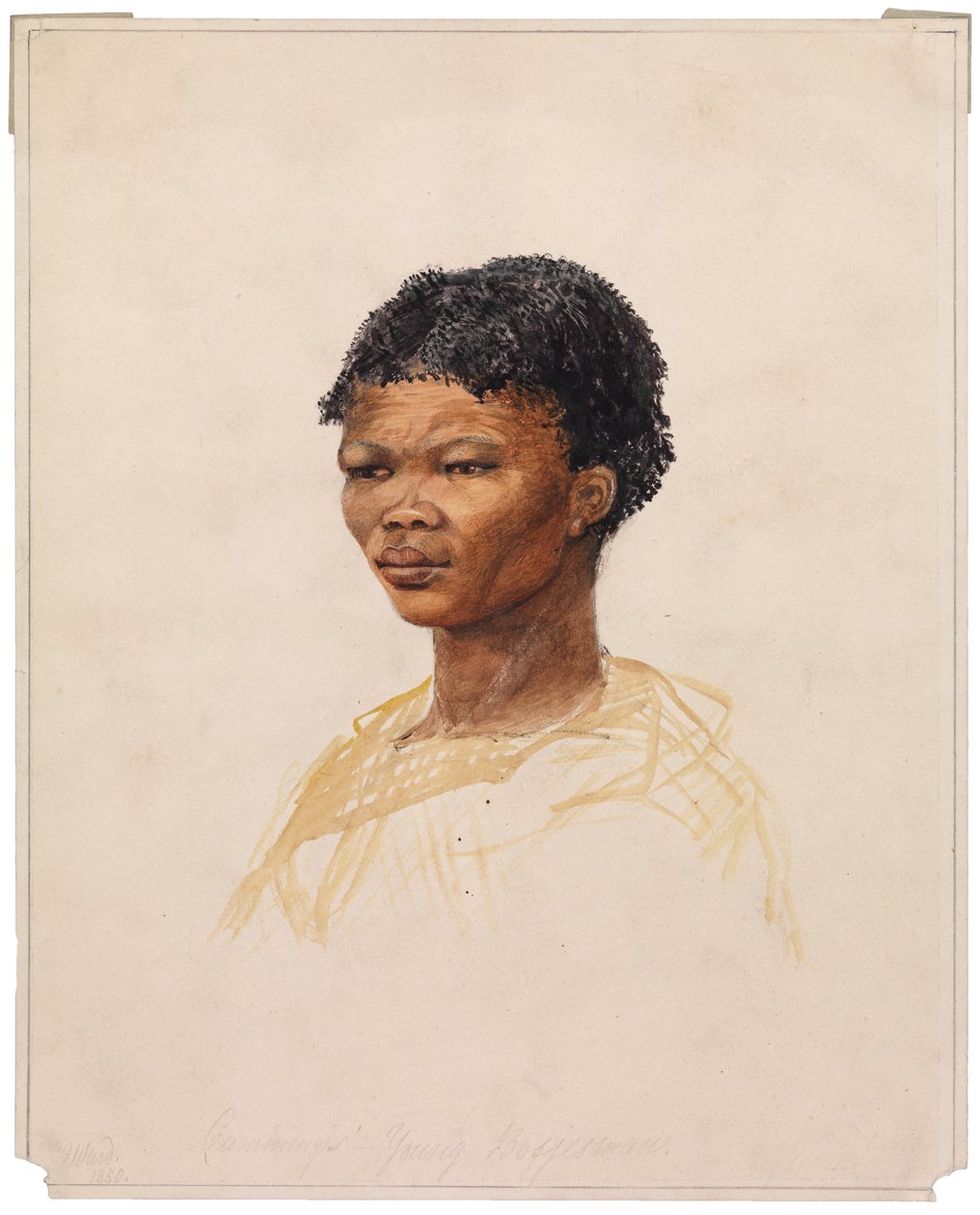 Cumming ifjú Bosjesmanja, 1850 alkotó: G. S. Ward