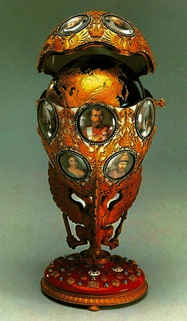 Romanov Faberge-tojás, 1913 (vegyes technika) alkotó: G. Vigstrem