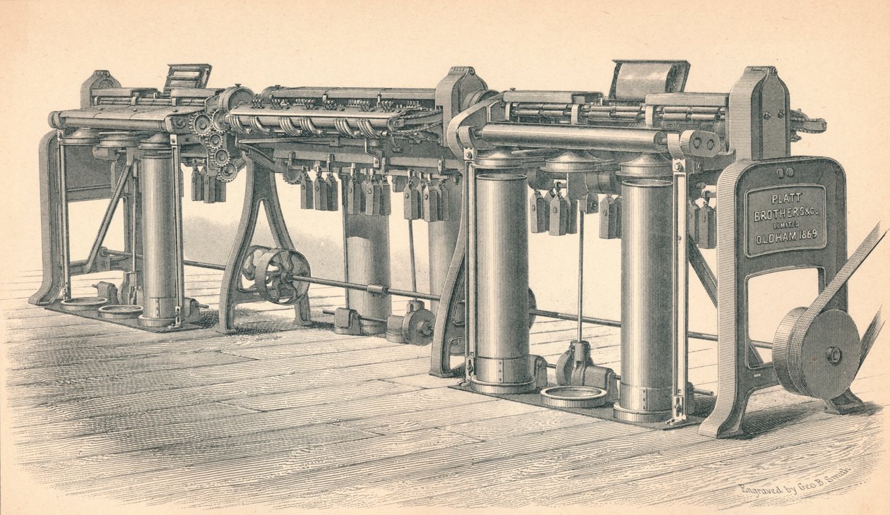 Rajzkeret, Platt, Brothers & Co. Oldham”, 1874 alkotó: GB Smith