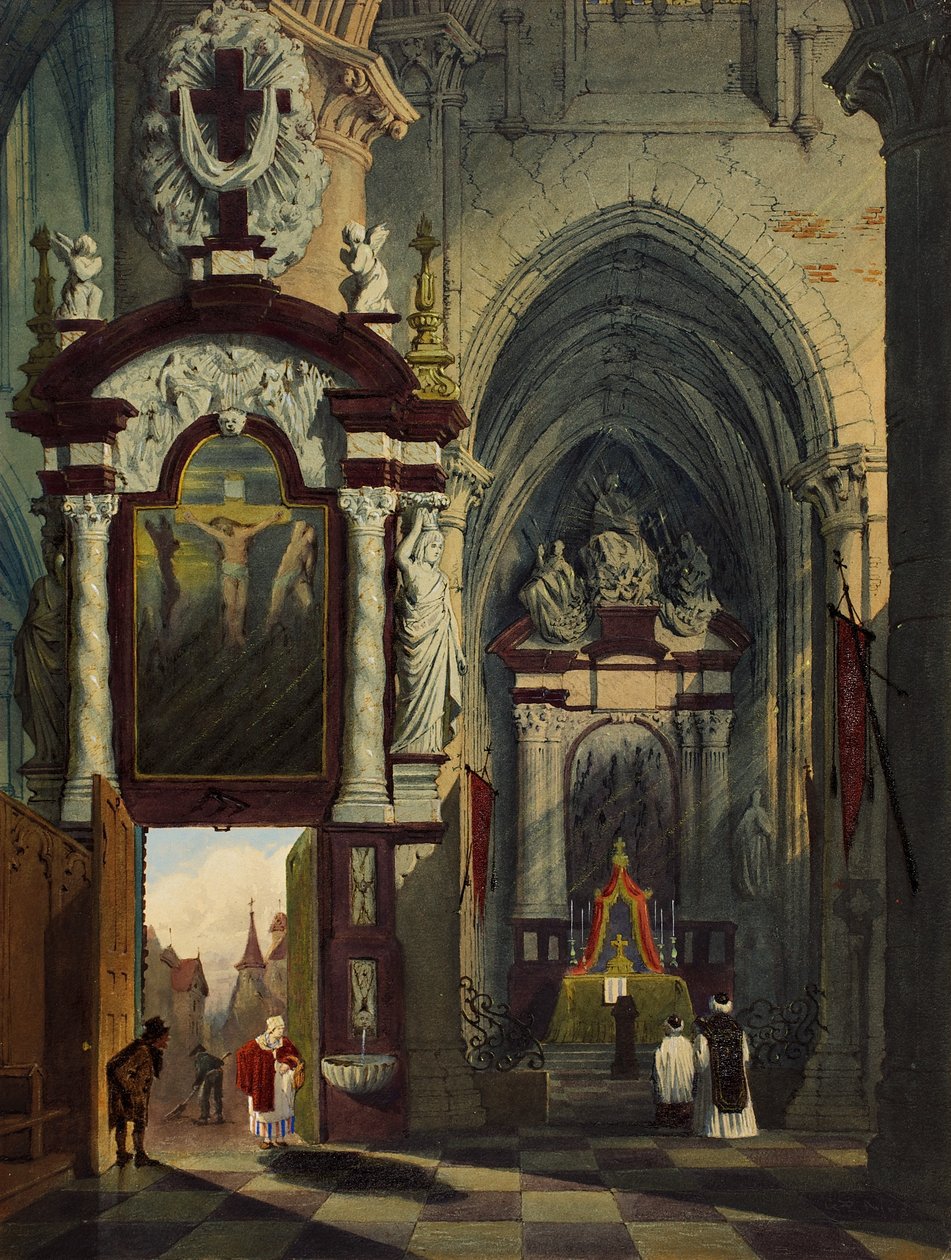 Antwerpeni katedrális, 1878 (wc papíron) alkotó: G.P. Andre