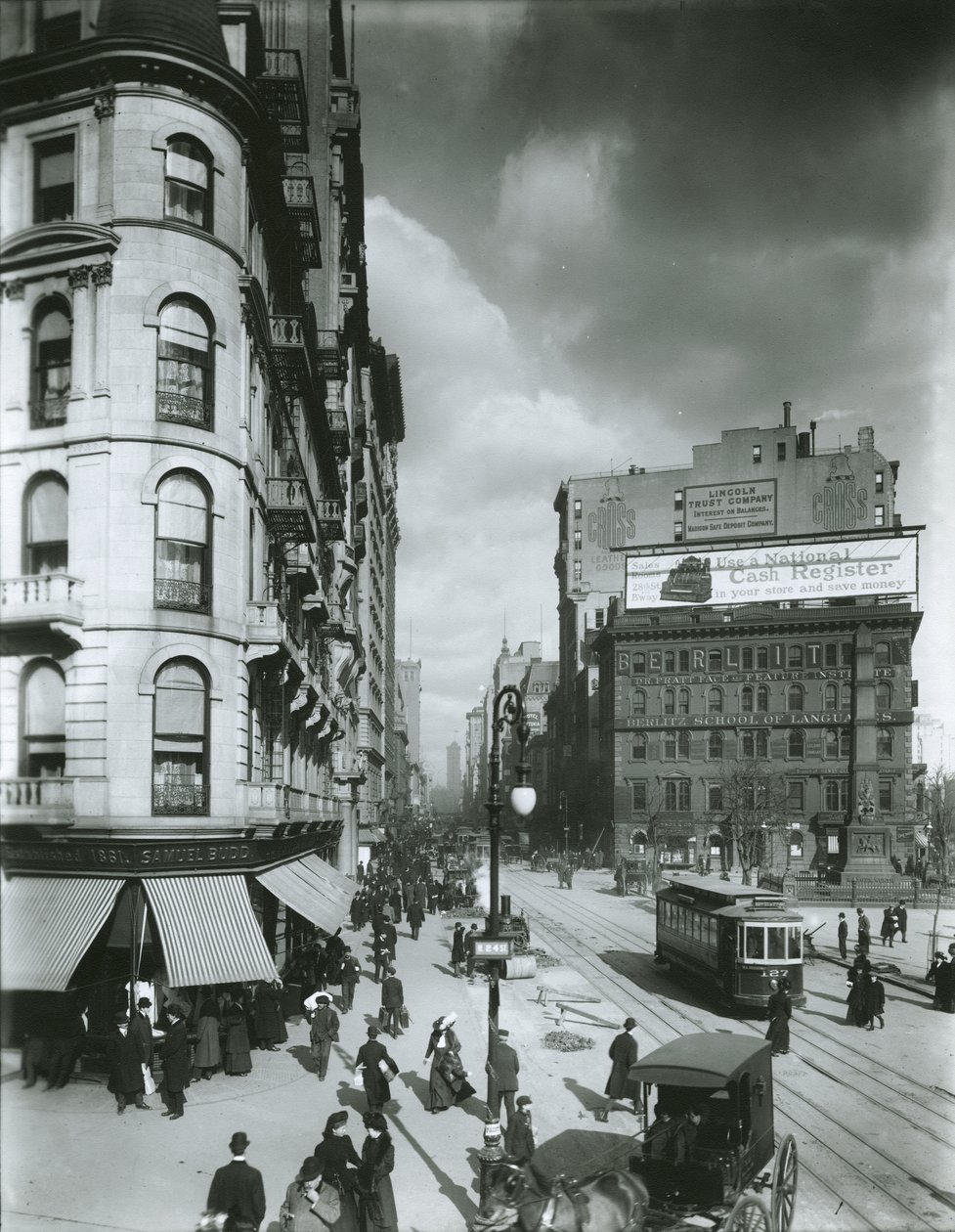 Broadway északra a 24. utcától, New York City alkotó: G.P. Hall und Sohn