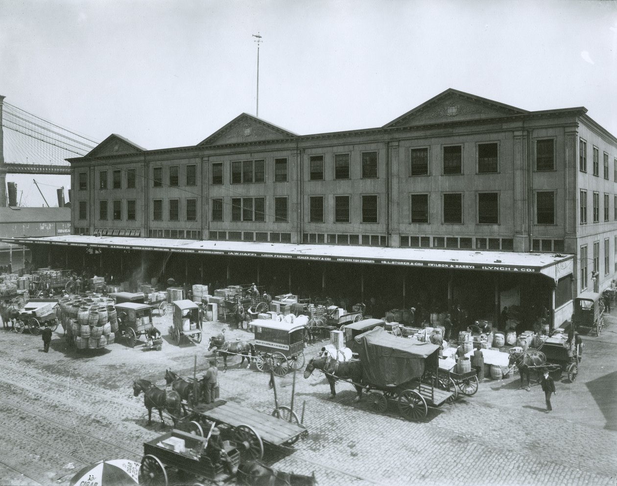 Fulton Fish Market, New York City alkotó: G.P. Hall und Sohn