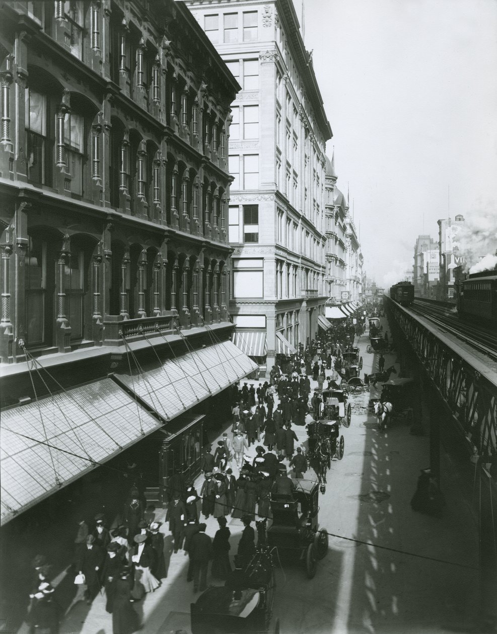 Hatodik sugárút a 23. és 18. utca között, New York City alkotó: G.P. Hall und Sohn
