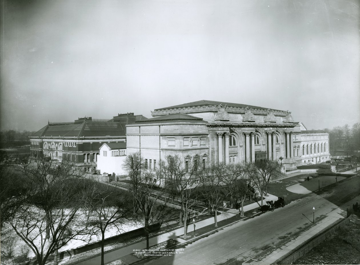 A Metropolitan Museum of Art délkeletről, New York City, 1909 alkotó: G.P. Hall und Sohn