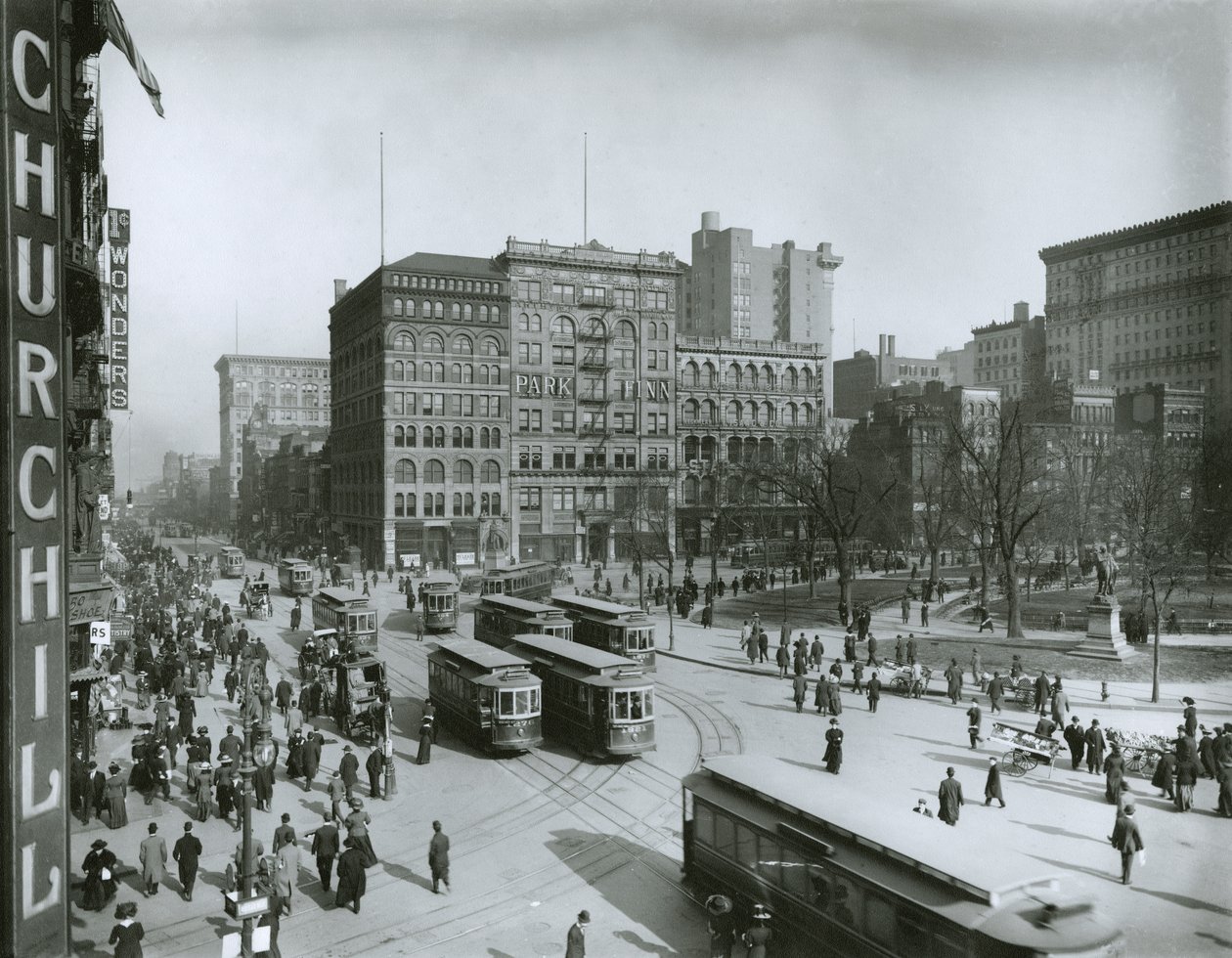 Union Square, New York City alkotó: G.P. Hall und Sohn