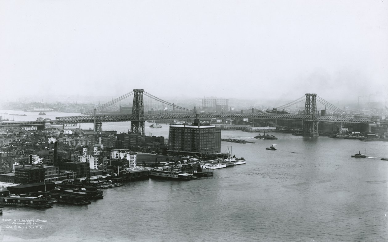 Williamsburg híd, 1909 alkotó: G.P. Hall und Sohn