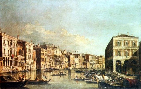 A Canal Grande, Velence alkotó: G. (Follower of A. Canaletto) Canaletto