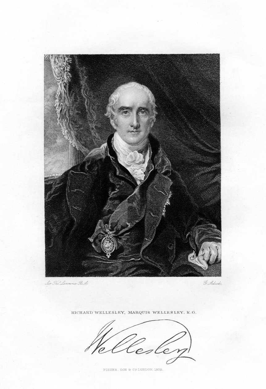 Richard Colley Wesley, később Wellesley, Wellesley 1. márki, 1829. alkotó: G Adcook