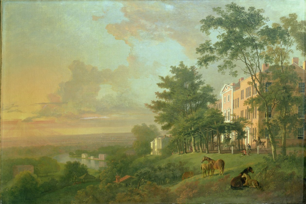 Kilátás a teraszról, Richmond Hill alkotó: G. Barrett