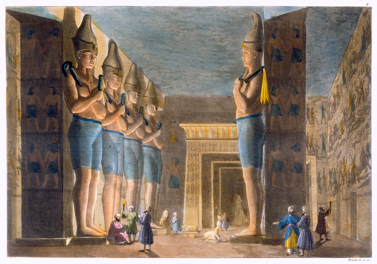 II. Ramszesz temploma, Abu Simbel, Egyiptom, 1820-1839 alkotó: G Bramati