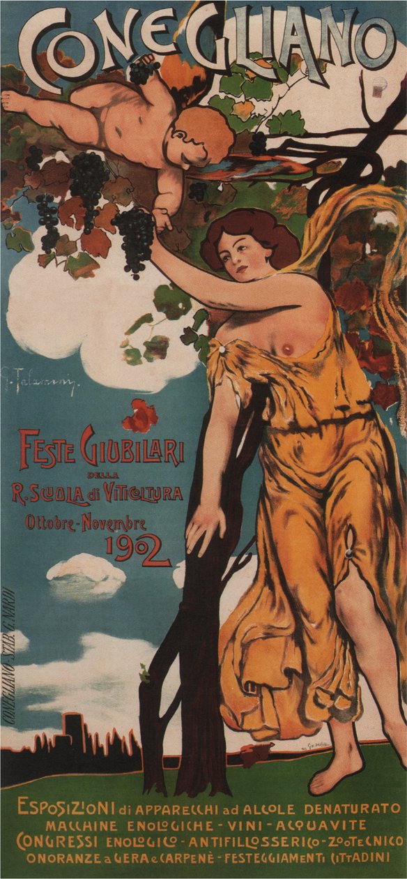 Conegliano – A Királyi Szőlészeti Iskola jubileumi ünnepségei, 1902 alkotó: G. Del Colle and G. Talamini