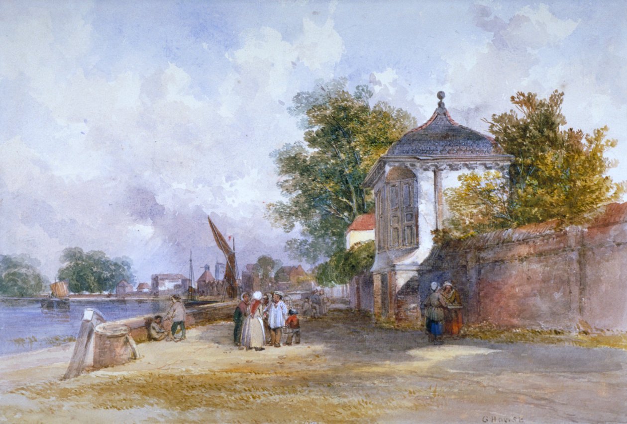 Mortlake, Richmond upon Thames, London, 1845 alkotó: G Howse