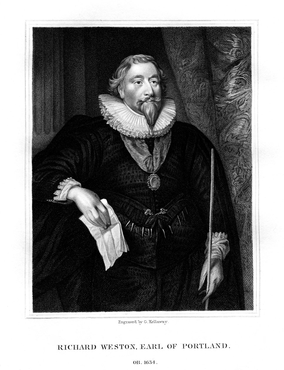 Richard Weston, Portland 1. grófja, 1825. alkotó: G. Kellaway