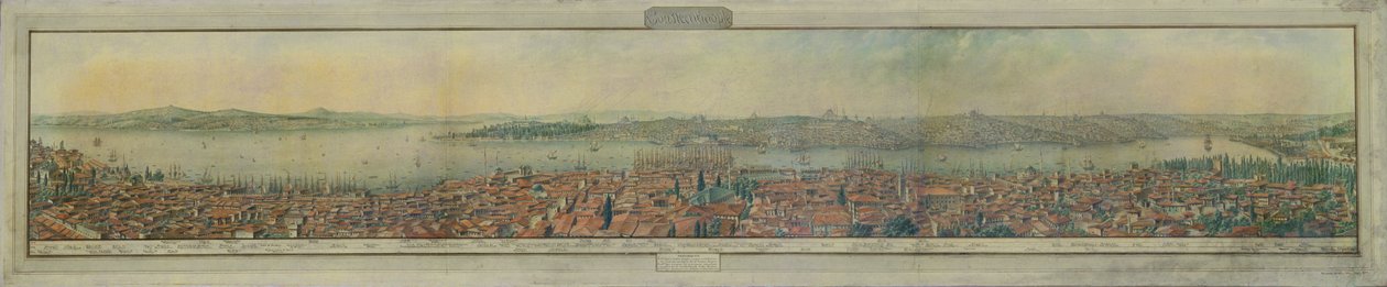 Konstantinápoly kilátása alkotó: G. Manzoni
