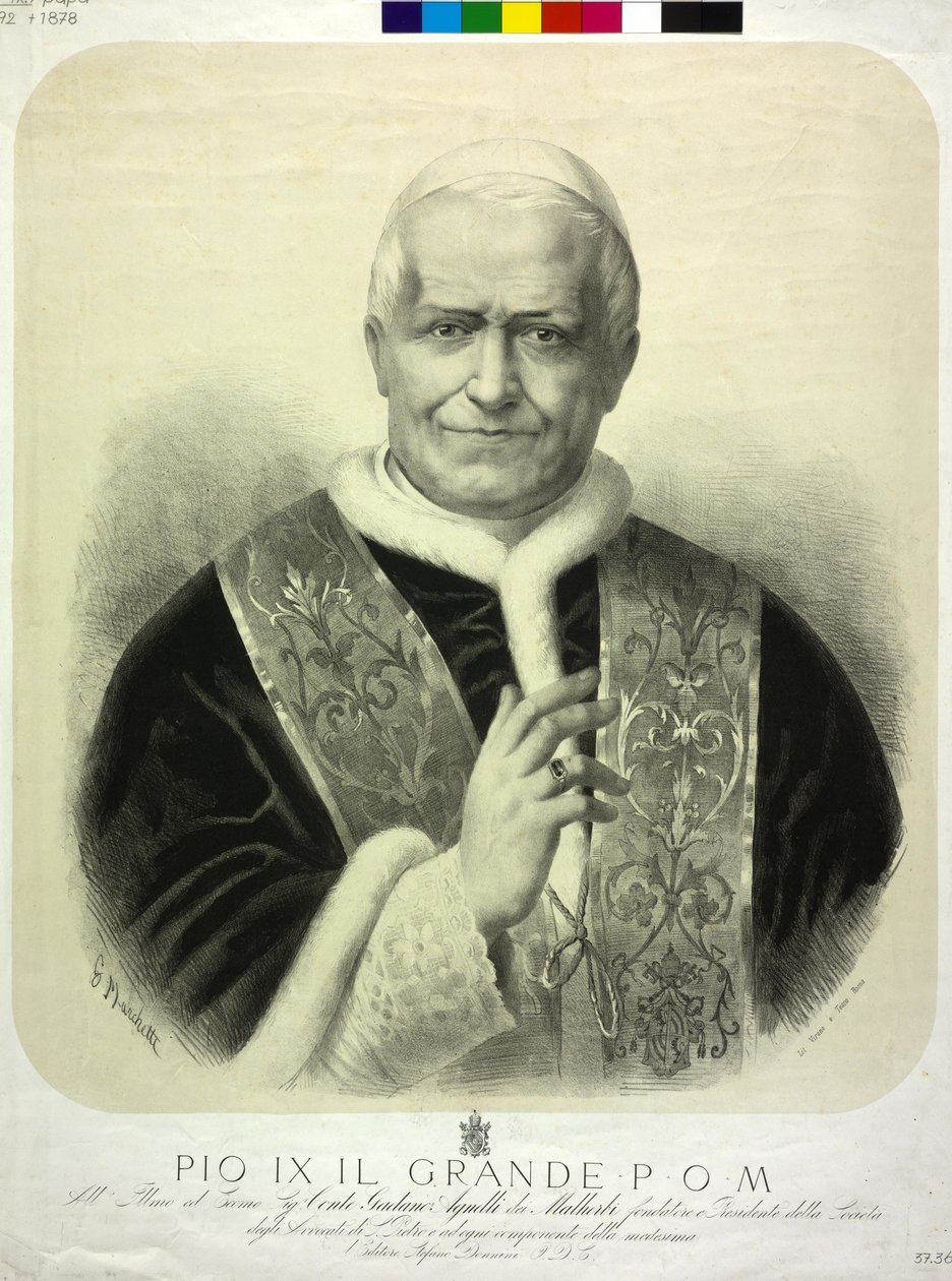 IX. Pius pápa alkotó: G. Marchetti