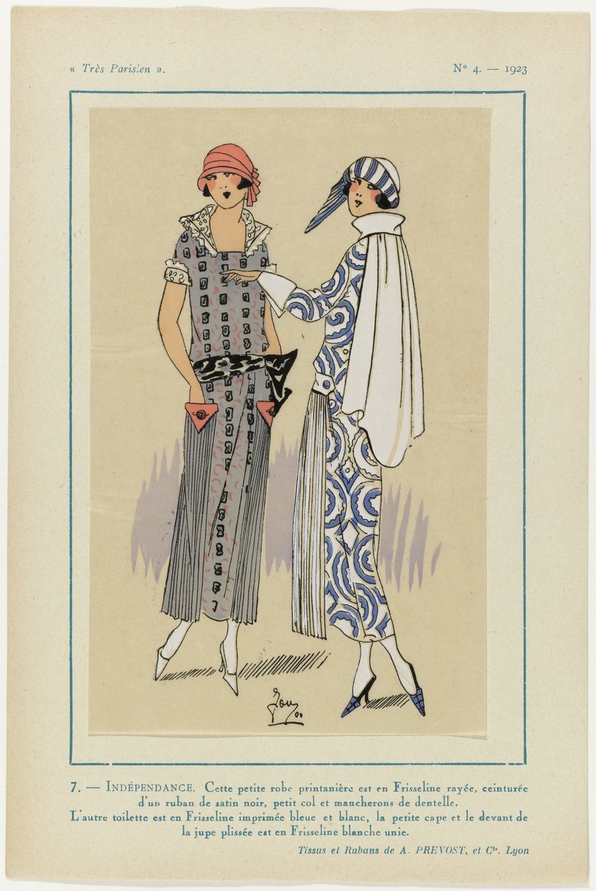 Nagyon párizsi, 1923, 4. sz.: 7- FÜGGETLENSÉG. Ez a kis ruha... alkotó: G P. Joumard