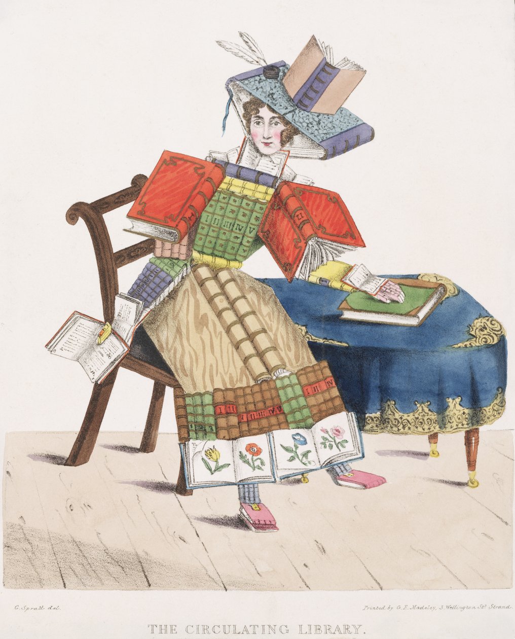 A Körkönyvtár, 1830 alkotó: G. Spratt