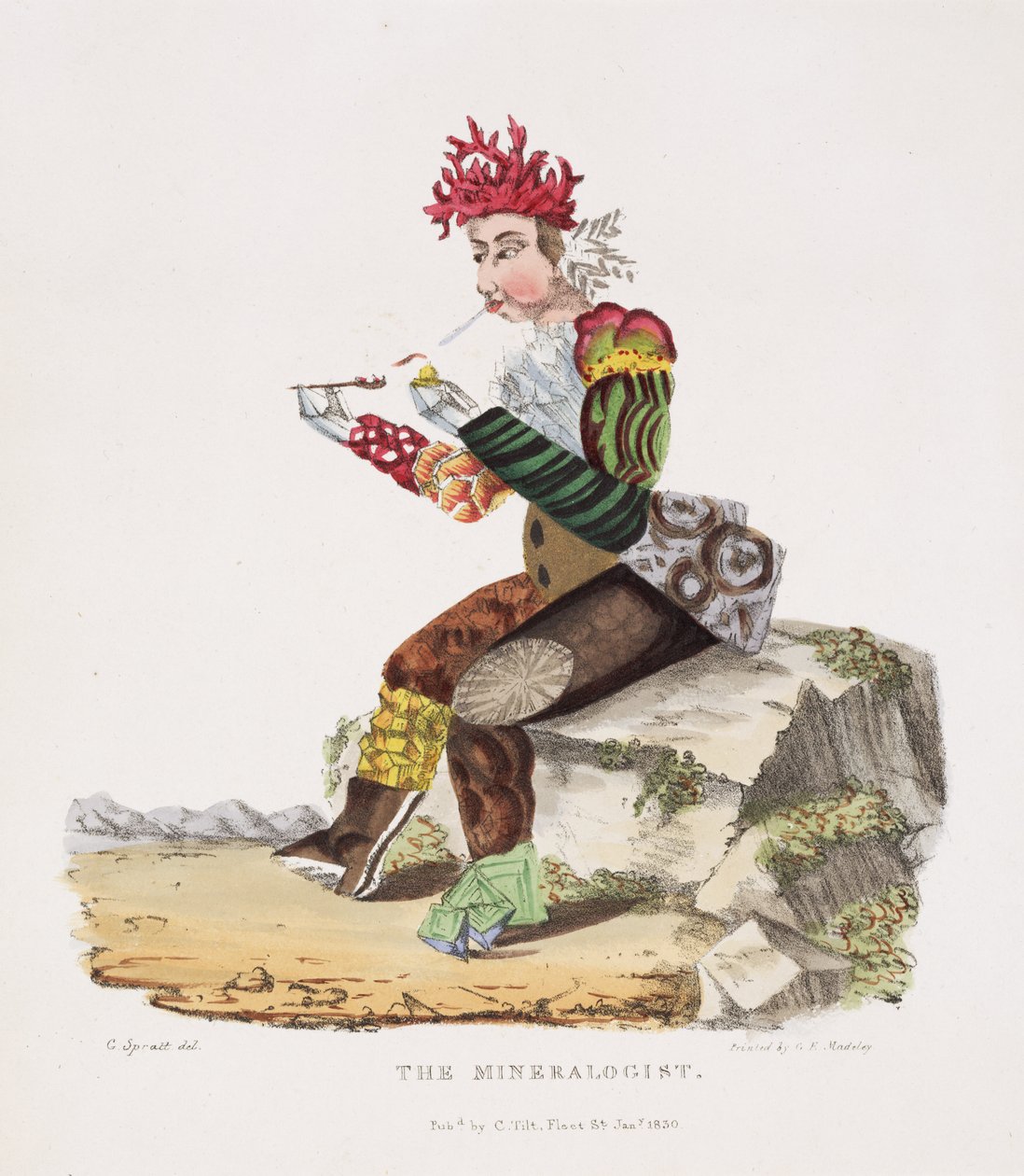 Az ásványkutató, 1820 alkotó: G. Spratt