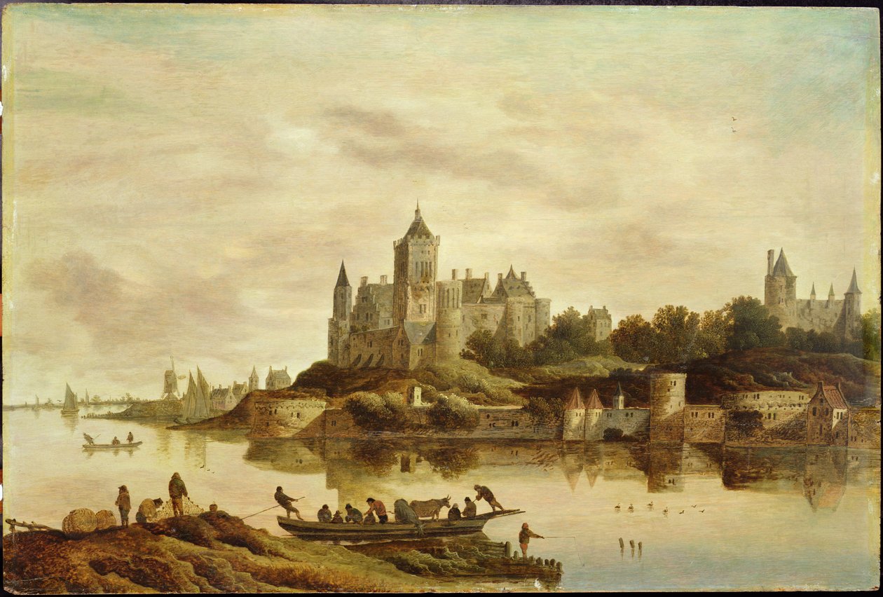 Het Valckhof kilátása, Nijmegen alkotó: G. W. Berckhout