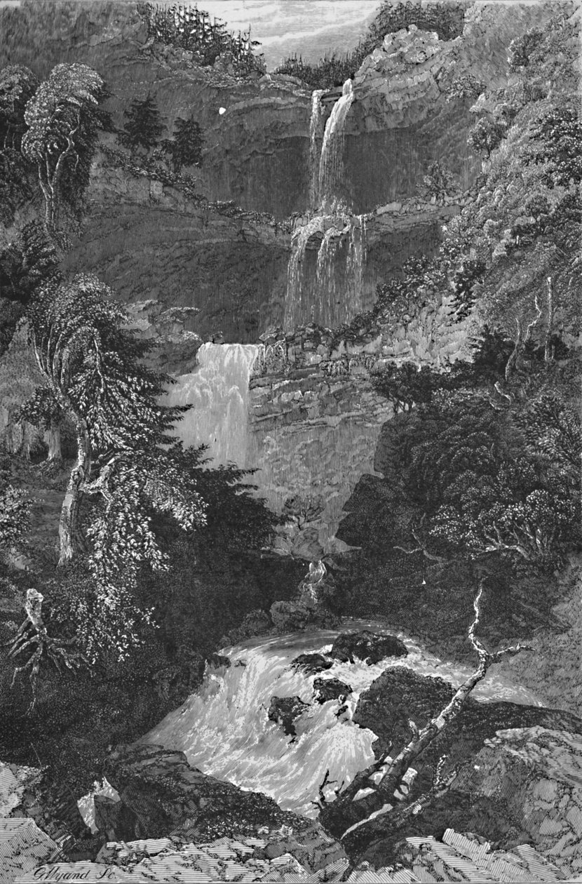 Panoráma a Trenton-vízesésről, 1883 alkotó: G. Wyand