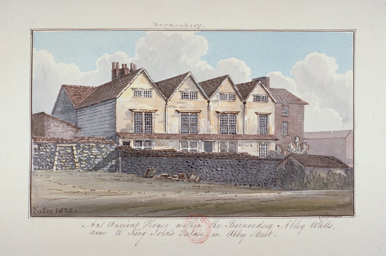 St Saviour apátság, Bermondsey, London, 1825 alkotó: G Yates