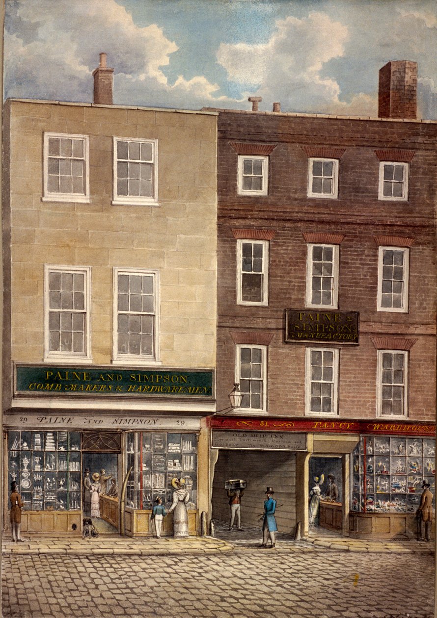 Borough High Street, London, 1830 alkotó: G Yates