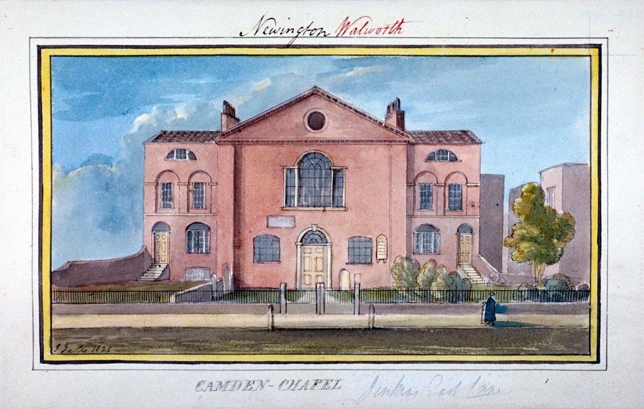 Camden Chapel, East Lane, Southwark, London, 1825 alkotó: G Yates
