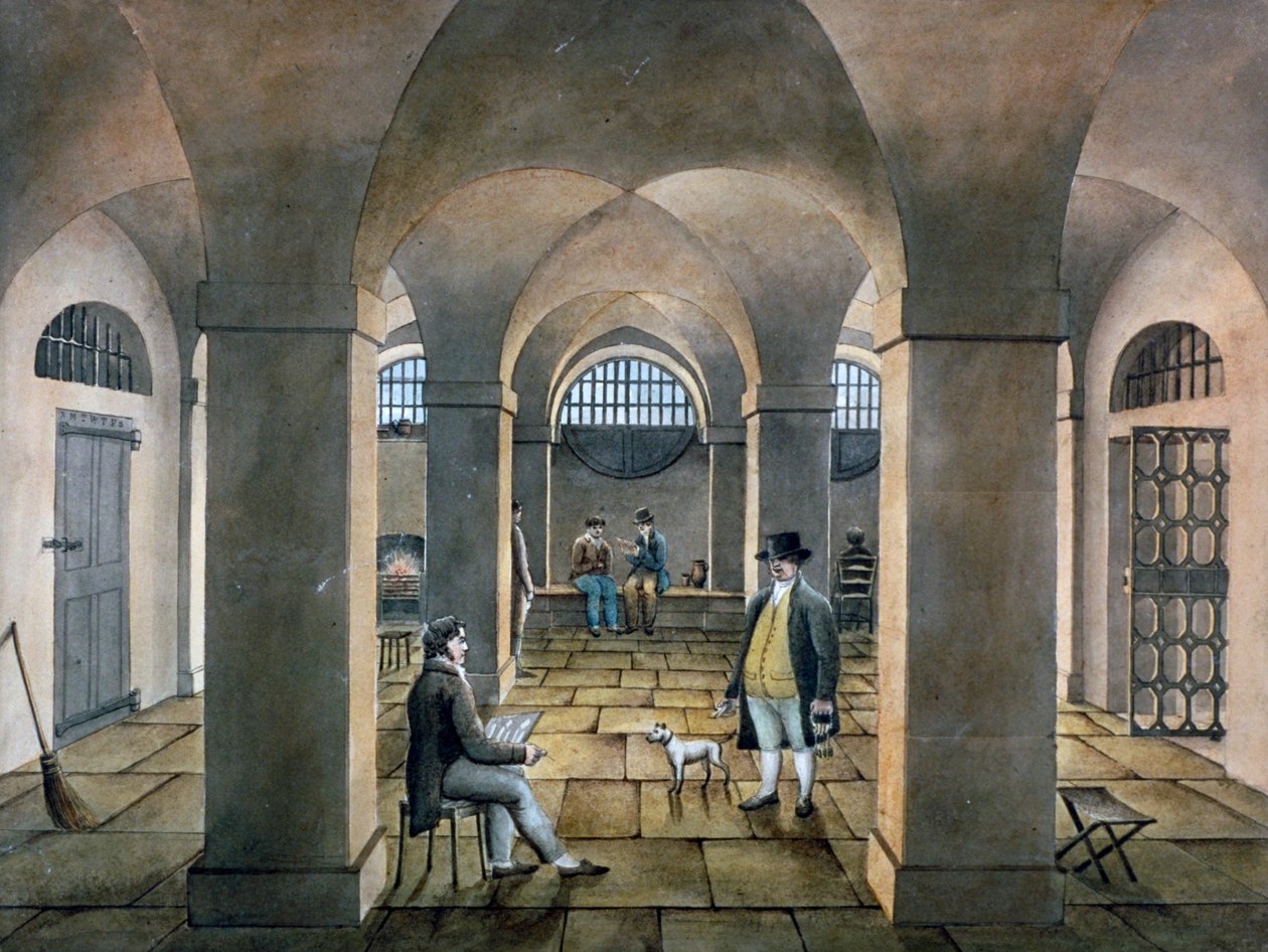 Belső kép a Horsemonger Lane börtönben, Union Road, Southwark, London, c1826 alkotó: G Yates