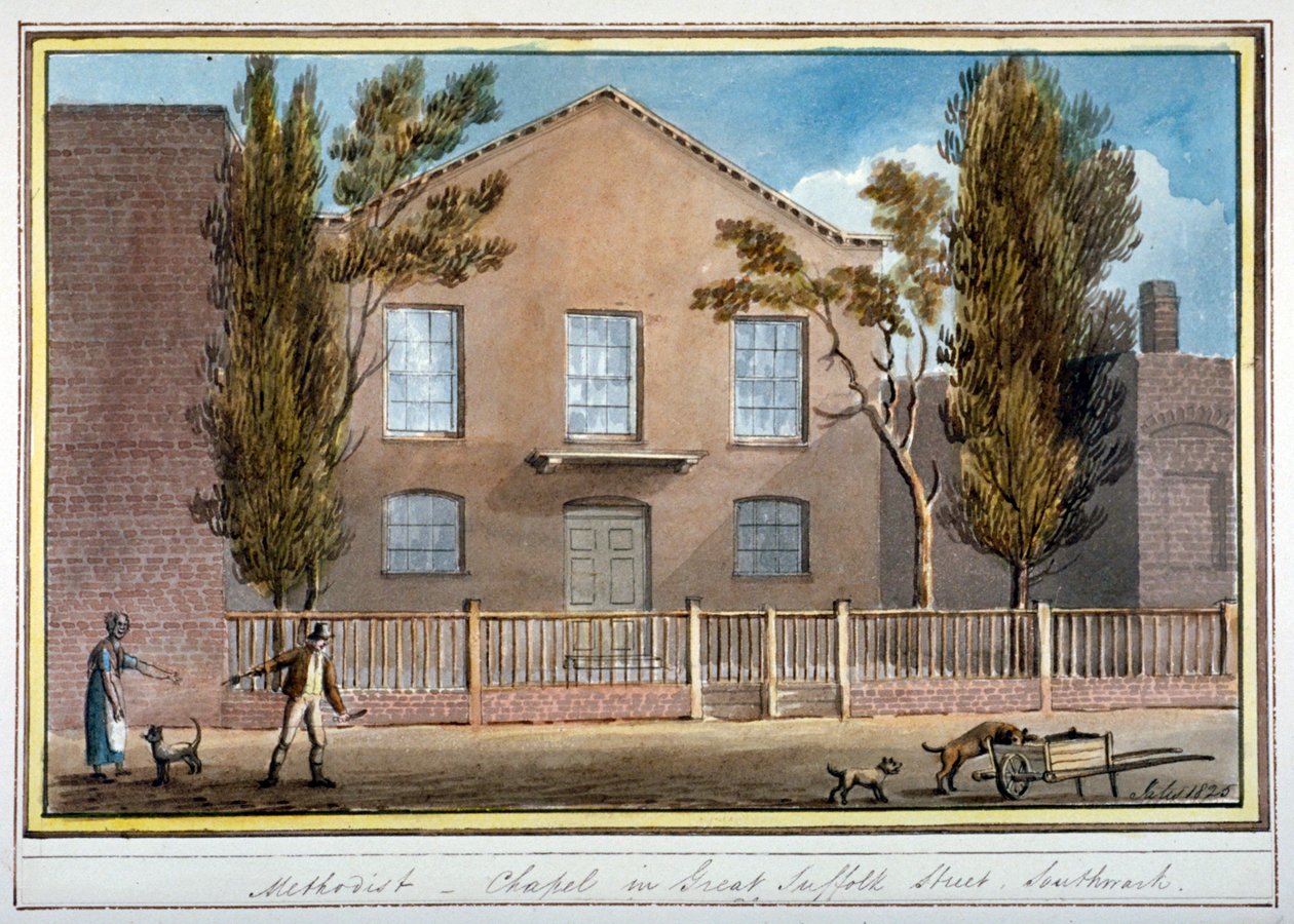 Methodist Chapel, Great Suffolk Street, Southwark, London, 1825 alkotó: G Yates