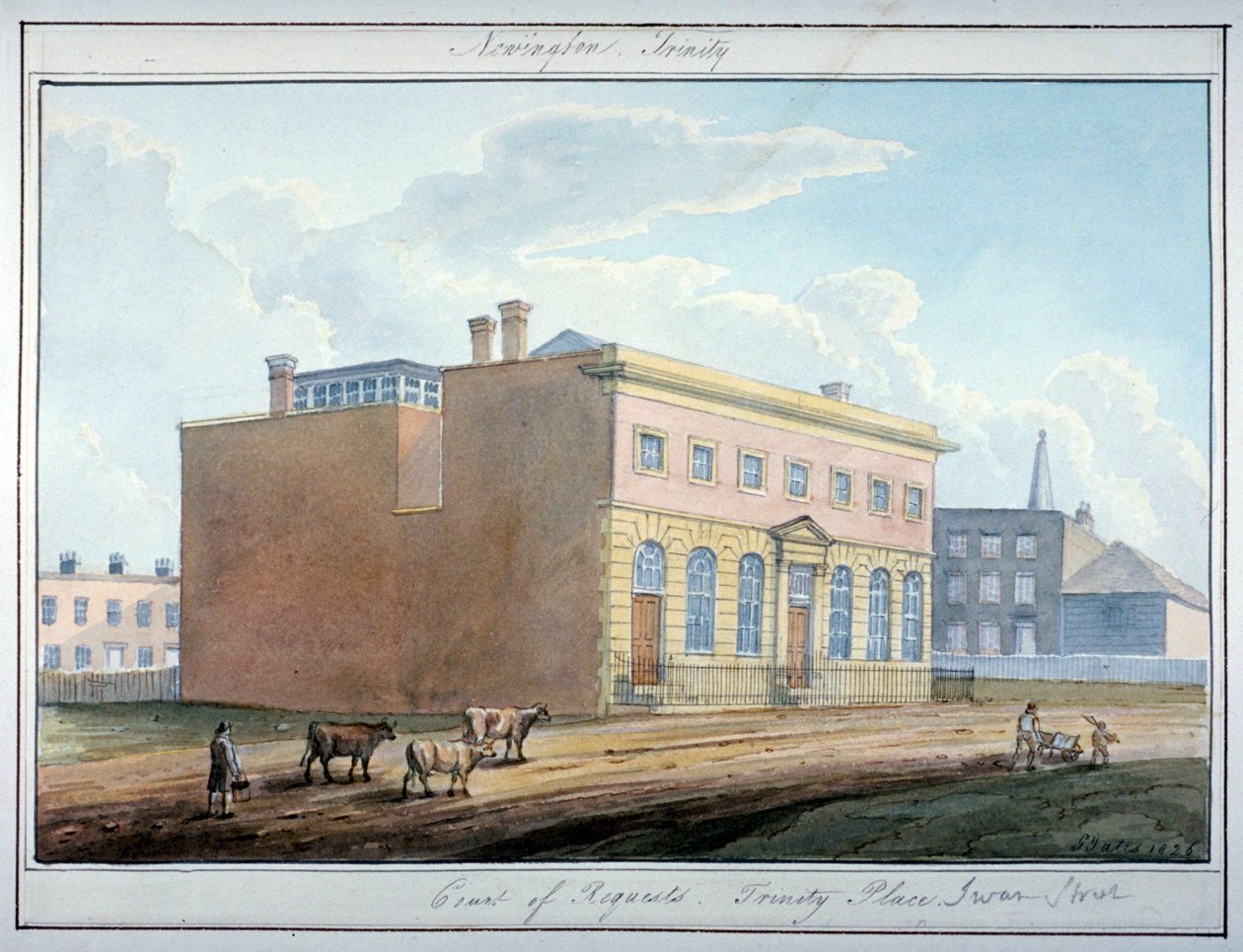The Court of Requests, Trinity Place, Southwark, London, 1826 alkotó: G Yates