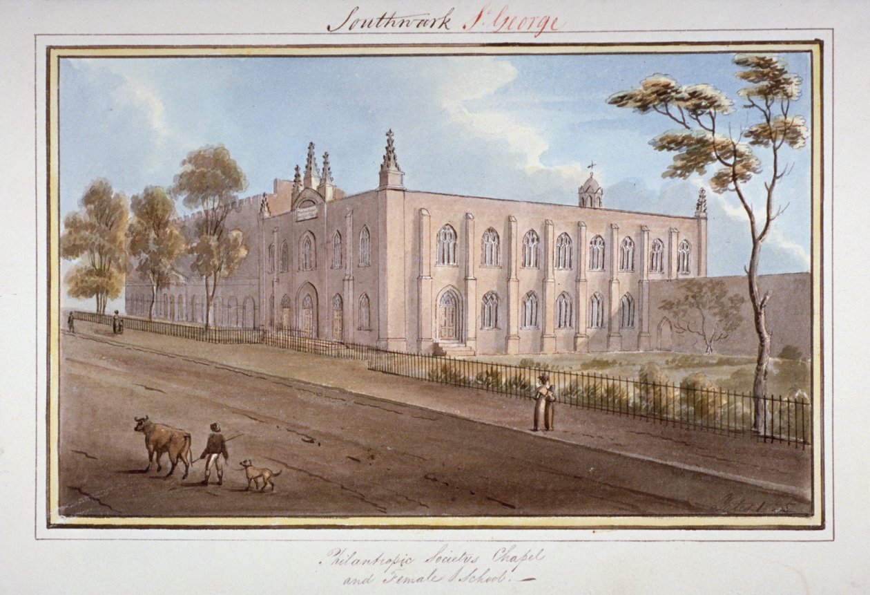 The Philanthropic Society Institution, Southwark, London, 1825 alkotó: G Yates