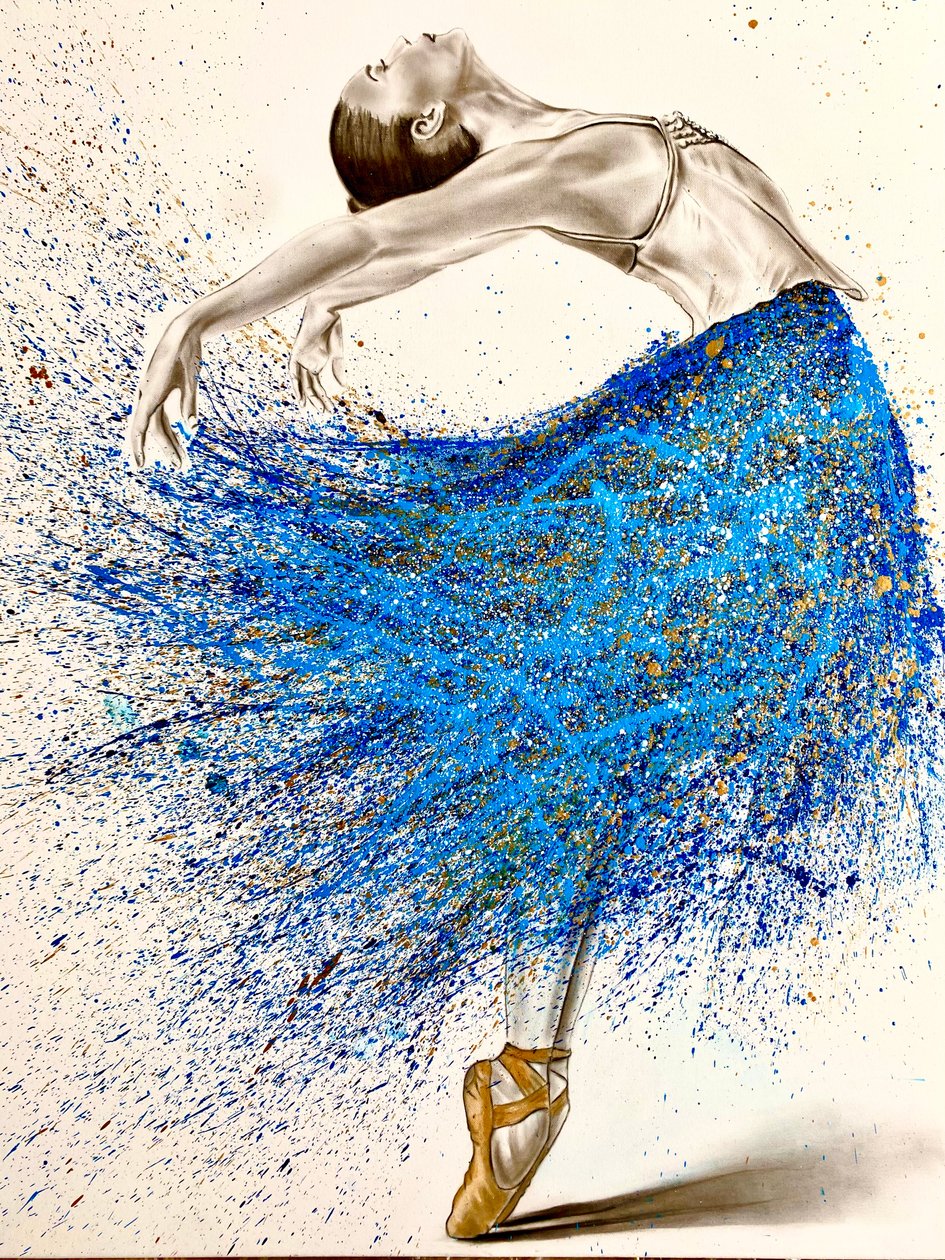 Kék balerina alkotó: Gabor