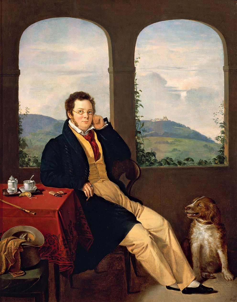 Franz Schubert portréja 1797-1828, 1827. alkotó: Gabor Melegh