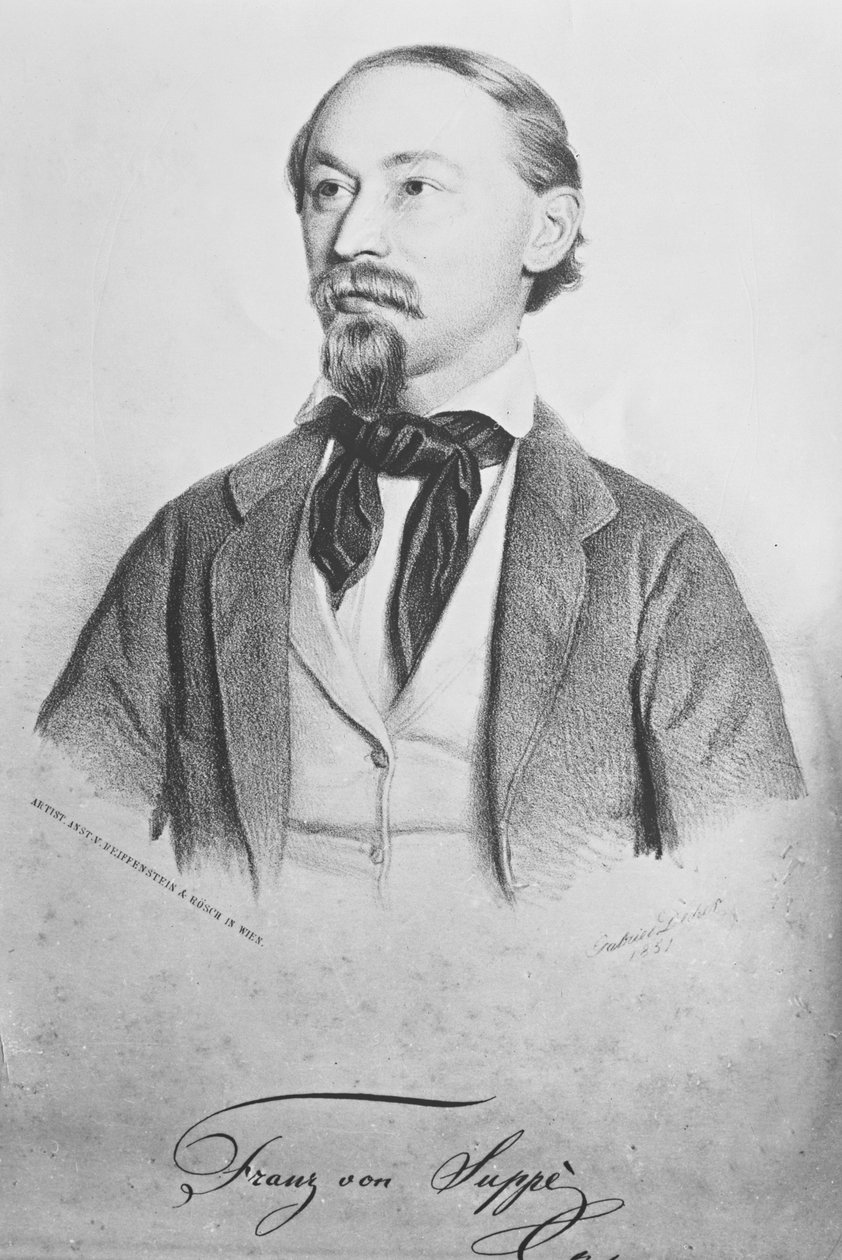 Franz von Soup (1819-95), osztrák zeneszerző alkotó: Gabriel Decker