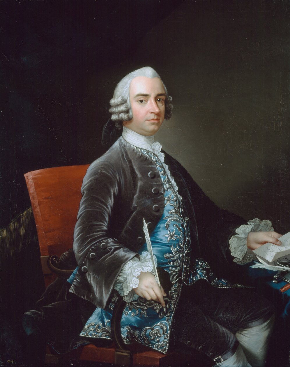 John Larpent (1710-97) az északi osztály főjegyzője, 1749 alkotó: Gabriel Mathias