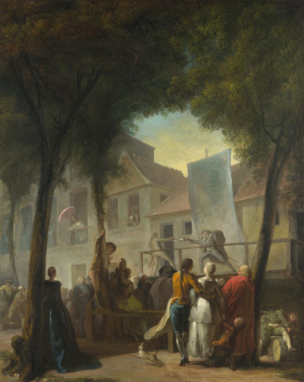 Utcai bemutató Párizsban, 1760 alkotó: Gabriel de Saint Aubin
