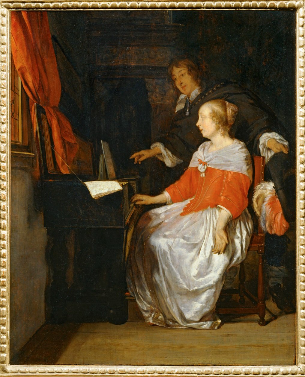 A szűzies lecke ... alkotó: Gabriel (attr. to) Metsu