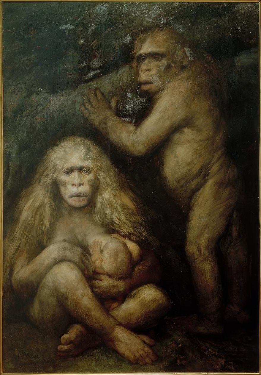 Pithecanthropus alalus alkotó: Gabriel Cornelius Ritter von Max
