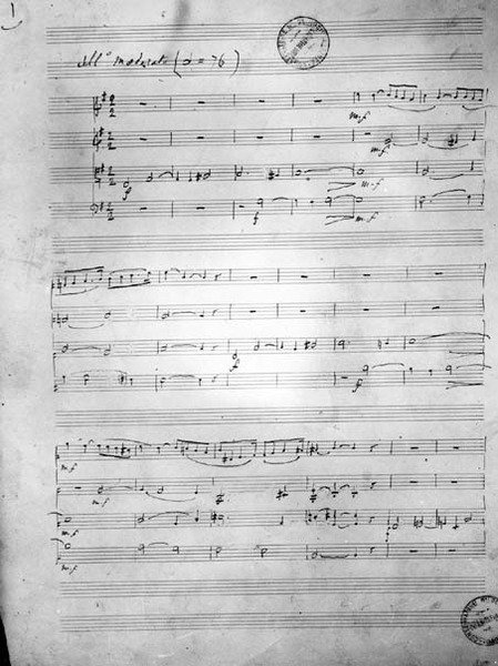 Kotta vonósnégyesre, Opus 121, 1924 alkotó: Gabriel Faure